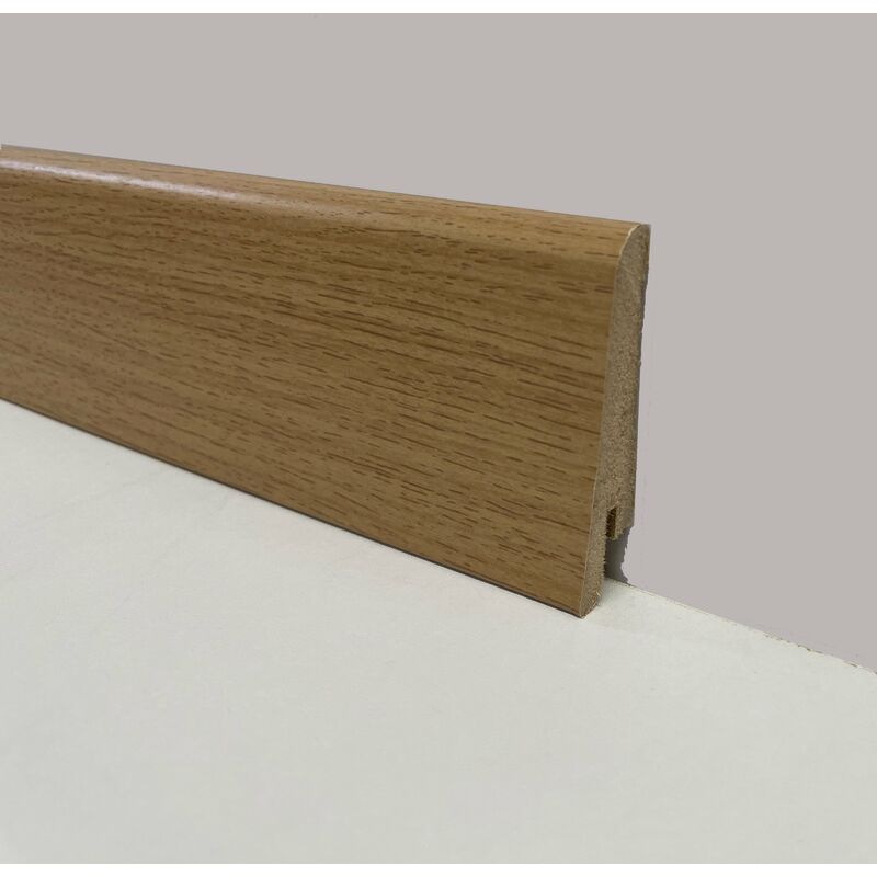 foto del prodotto  1,69 battiscopa zoccolino in fibra di legno 60x15 vari decori, parquet, laminati, spc, lvt rovere gold
