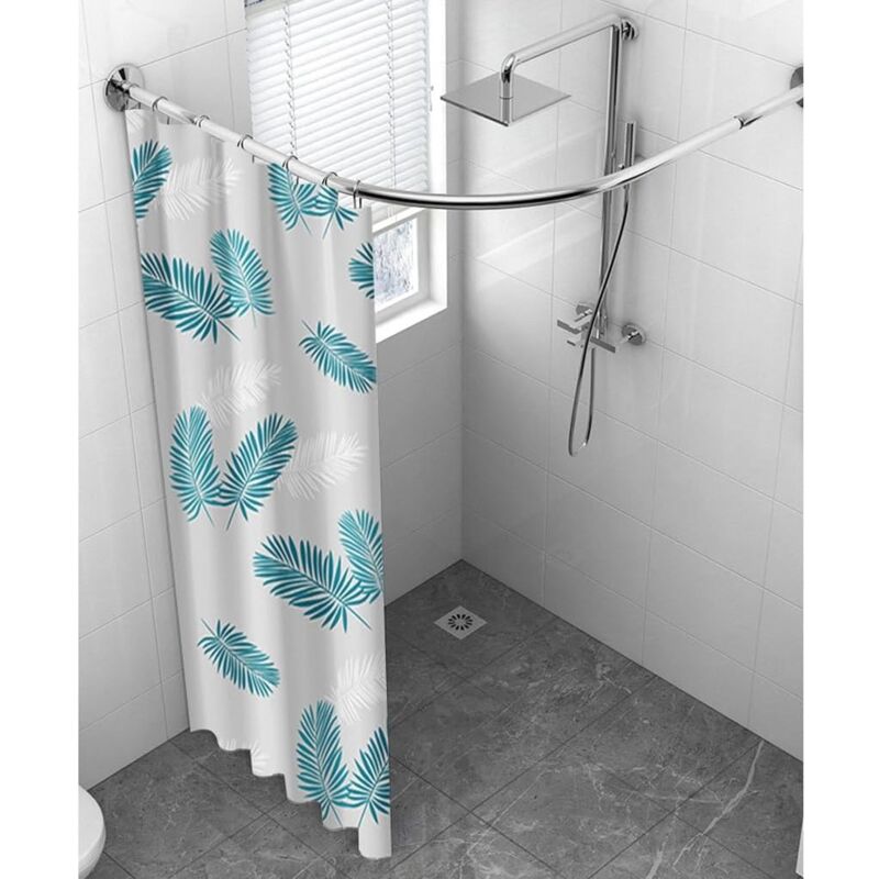 foto del prodotto  120x180cm tenda da doccia impermeabile per bagno, tenda da doccia in piume peva, arredamento moderno traslucido, tenda da doccia in piume verdi