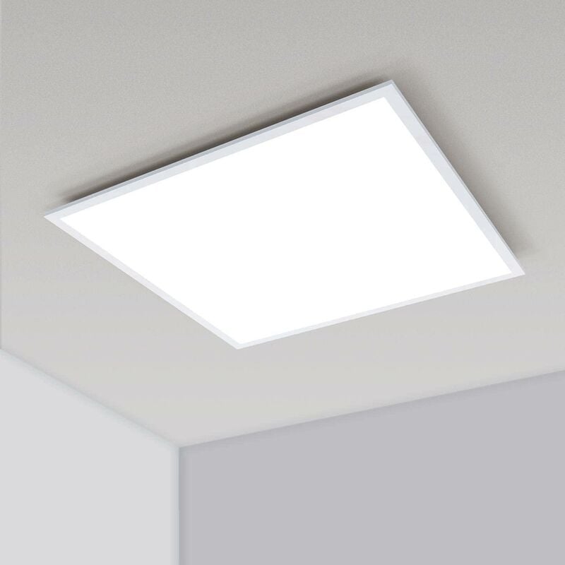 foto del prodotto  2020 new aigostar pannello luminoso a soffitto, 40w luce fredda lampada da soggiorno, 6500k lampada da soffitto, plastica plafoniera, piazza 59.5