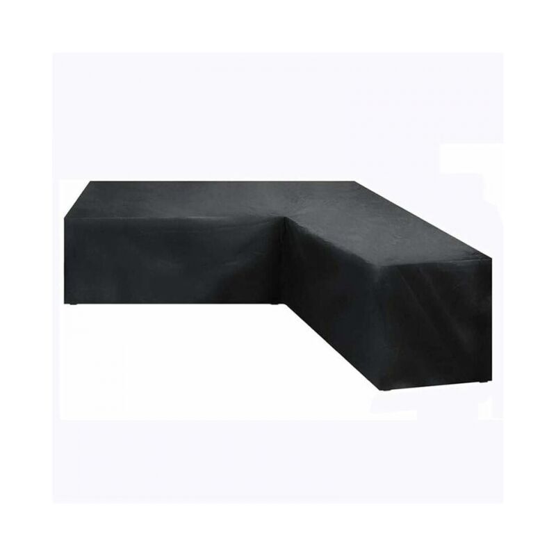 foto del prodotto  270x270x90cm copertura impermeabile per mobili da giardino angolari, copertura per divano da giardino a forma di l, copertura in tessuto oxford 210d