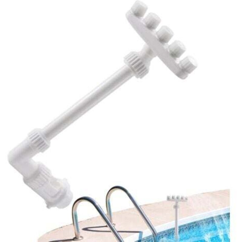 foto del prodotto  34 18 19cm fontana per piscina qutalmi, accessori per piscina con irrigatore regolabile, irrigatore a cascata per piscina, divertente dispositivo