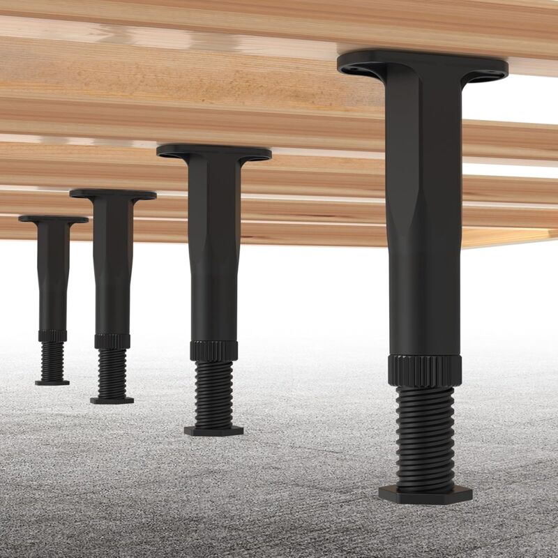 foto del prodotto  8,3 14,5 gambe di supporto per telaio del letto regolabili, doghe centrali del telaio, gambe di supporto per impieghi gravosi, piedini di