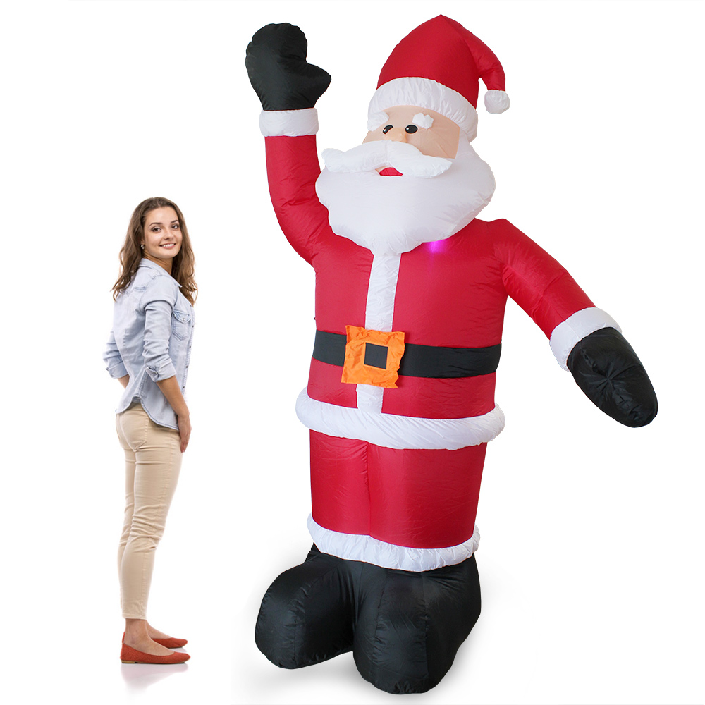 foto del prodotto  en.casa babbo natale gigante gonfiabile 240cm con 4 led uso interno e esterno