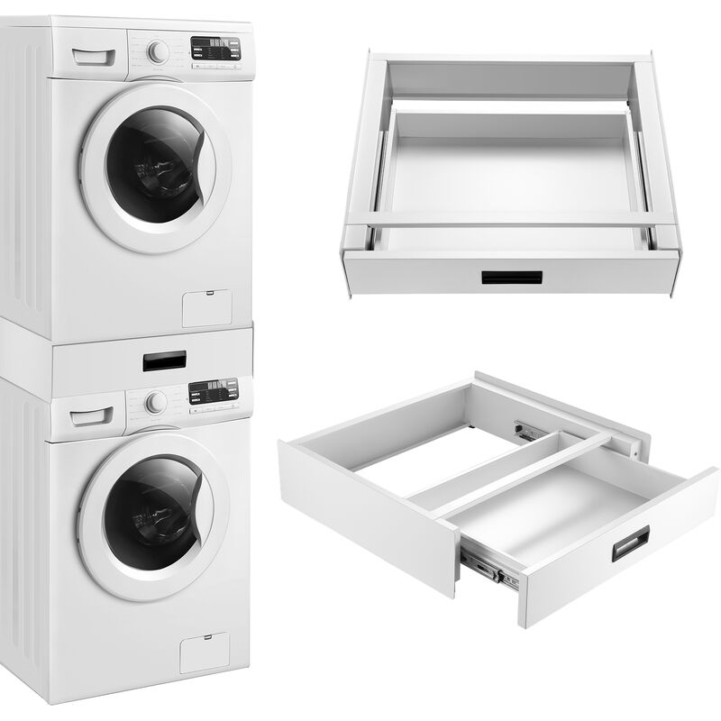 foto del prodotto  en.casa kit di sovrapposizione per lavatrice e asciugatrice collegamento universale con cassetto