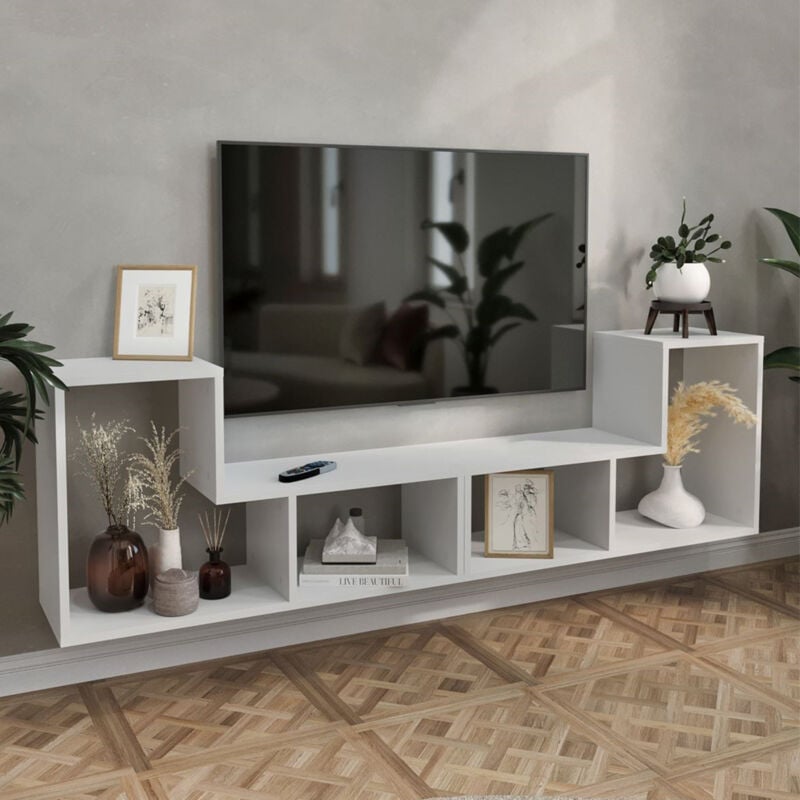 foto del prodotto  en.casa mobile modulare hustersurd 2 elementi a forma di l bianco
