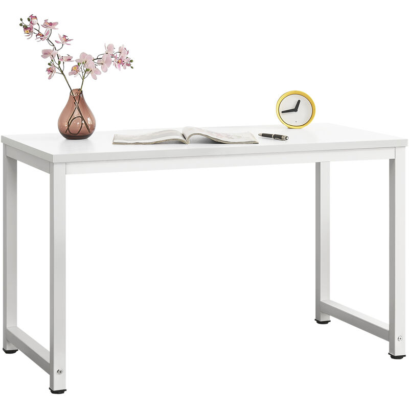 foto del prodotto  en.casa scrivania herning tavolo pc con piano rettangolare 120x60 cm bianco