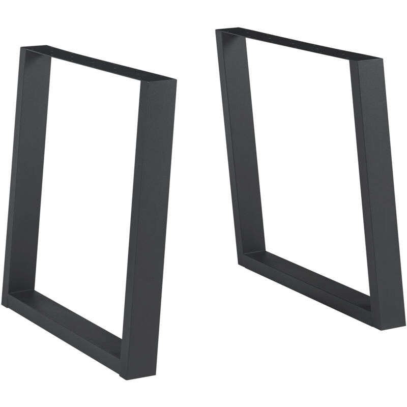 foto del prodotto  en.casa set l lsfeld di 2 gambe quadrate per mobili fai da te in acciaio axl 72 x 75 cm nero