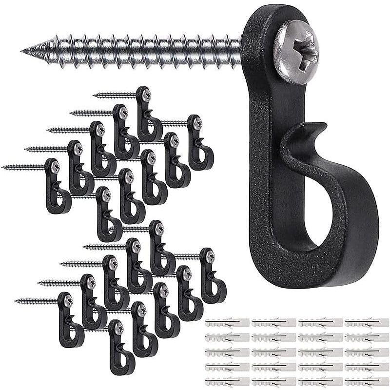 foto del prodotto  ganci a vite q hanger luci natalizie per la casa per interni ed esterni ganci per appendere garage festa di capodanno per luci a corda
