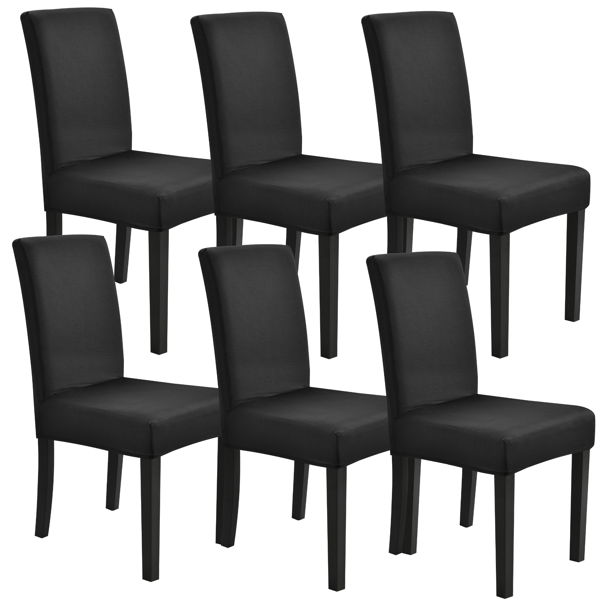 foto del prodotto  neu.haus fodera per sedie in un set di 6 articoli nero elastico per sedie in varie misure