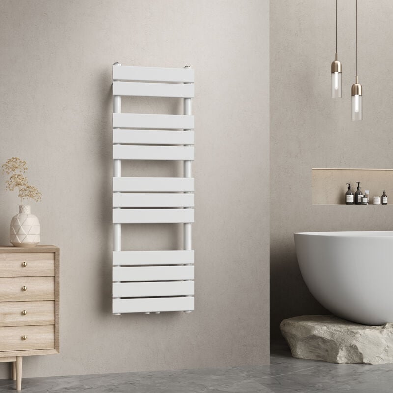 foto del prodotto  neu.haus scalda asciugamani da parete voss ad acqua calda 120 x 40 cm bianco