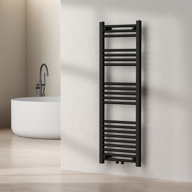 foto del prodotto  neu.haus scaldasalviette da parete voss 120 x 40 cm nero