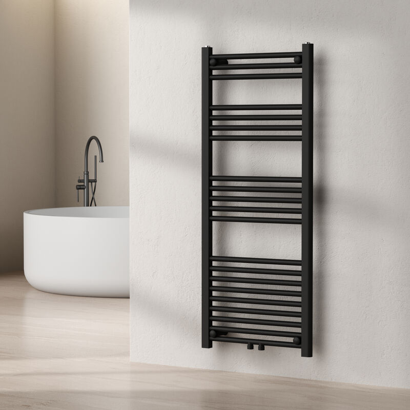 foto del prodotto  neu.haus scaldasalviette da parete voss 120 x 50 cm nero
