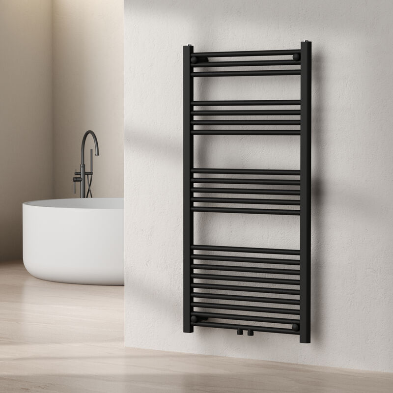 foto del prodotto  neu.haus scaldasalviette da parete voss 120 x 60 cm nero