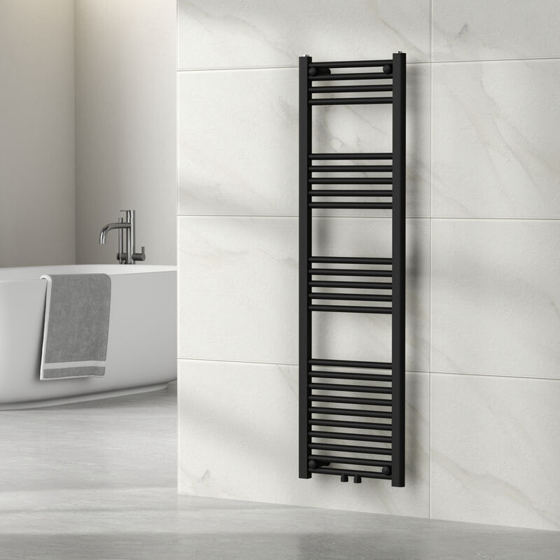 foto del prodotto  neu.haus scaldasalviette da parete voss 140 x 40 cm nero