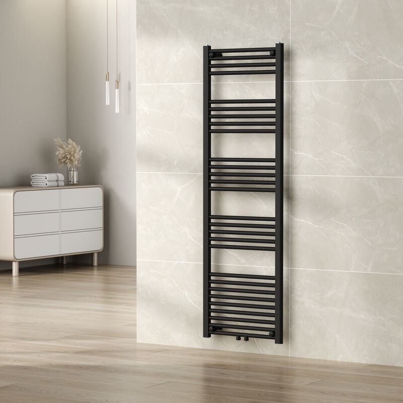 foto del prodotto  neu.haus scaldasalviette da parete voss 160 x 50 cm nero