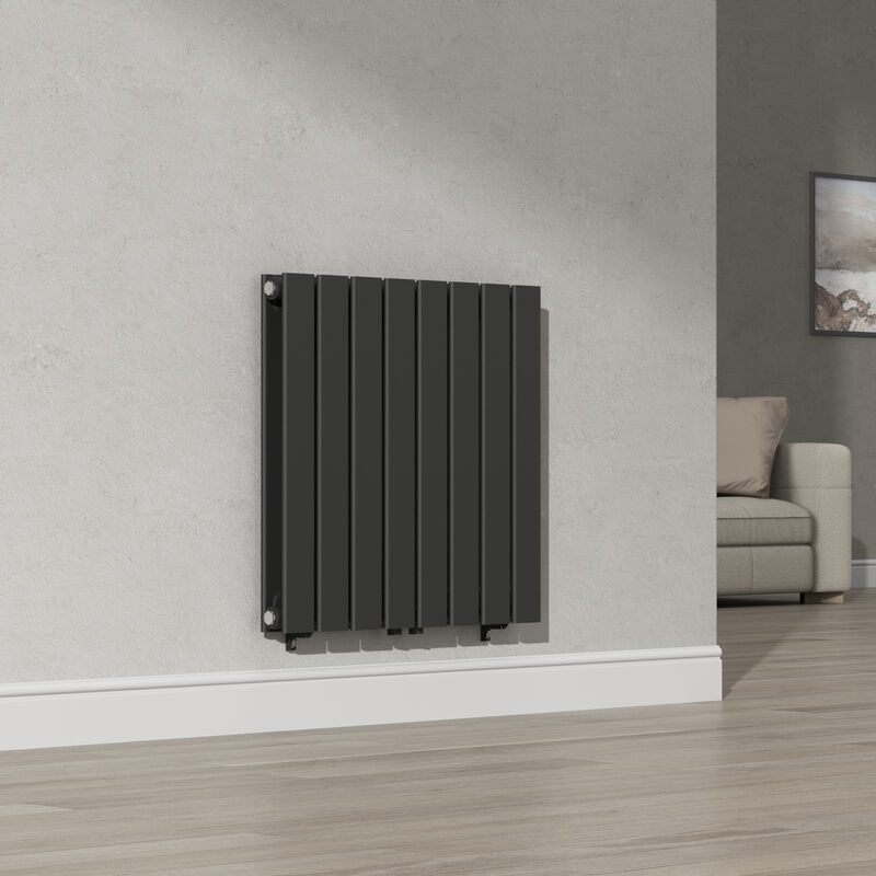 foto del prodotto  neu.haus termosifone nore ad acqua calda pannello doppio con elementi piatti 60 x 60 cm nero