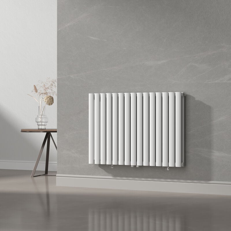 foto del prodotto  neu.haus termosifone nore ad acqua calda pannello doppio con elementi tubolari 60 x 90 cm bianco