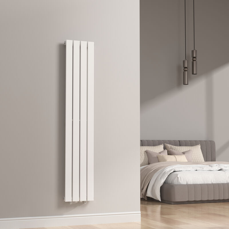 foto del prodotto  neu.haus termosifone nore ad acqua calda pannello singolo con elementi piatti 160 x 30 cm bianco