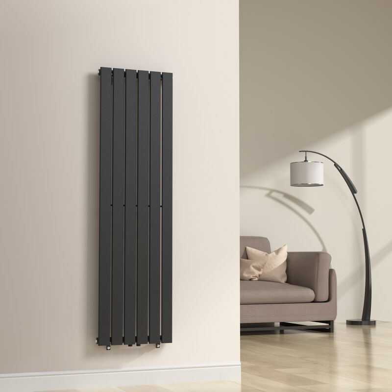 foto del prodotto  neu.haus termosifone nore ad acqua calda pannello singolo con elementi piatti 160 x 45 cm nero
