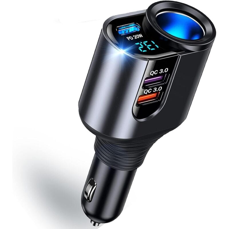 foto del prodotto  pd3.0 e dual qc3.0 caricabatteria da auto 166 w usb c caricabatteria da auto rapido per iphone 13 12 11 pro max mini se 2020 xr xs x 8 7 8 plus, xs