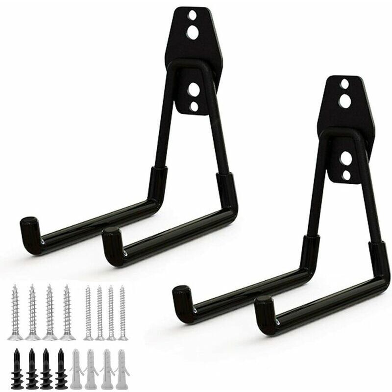 foto del prodotto  promozione dello stock ganci per garage in acciaio, ganci per attrezzi da garage con rivestimento antiscivolo, rack resistente per appendere