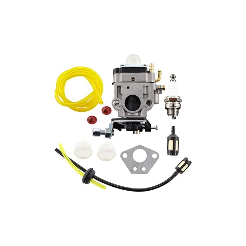 foto del prodotto  promozione dello stock kit carburatore guarnizione per decespugliatore 52cc 49cc 43cc con tubo, candela e filtro carburante