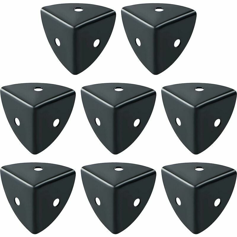 foto del prodotto  promozione dello stock protezione angolare per tavolo 8 pezzi angolo per mobili in alluminio nero adatto per protezione di mobili, decorazione,