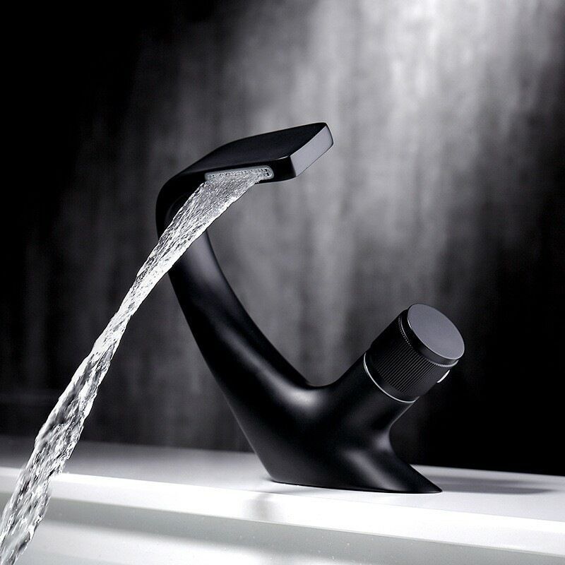 foto del prodotto  promozione dello stock rubinetto per lavabo a cascata monoforo, rubinetto per lavabo da bagno in ottone, rubinetto per lavabo per vasca da bagno di