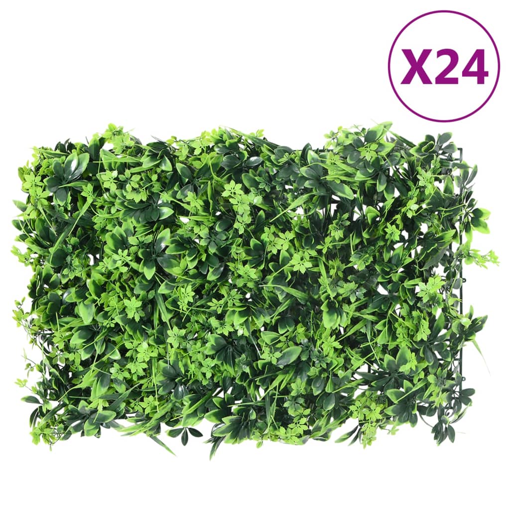 foto del prodotto  recinzione foglie artificiali 24 pz verde 40x60 cm