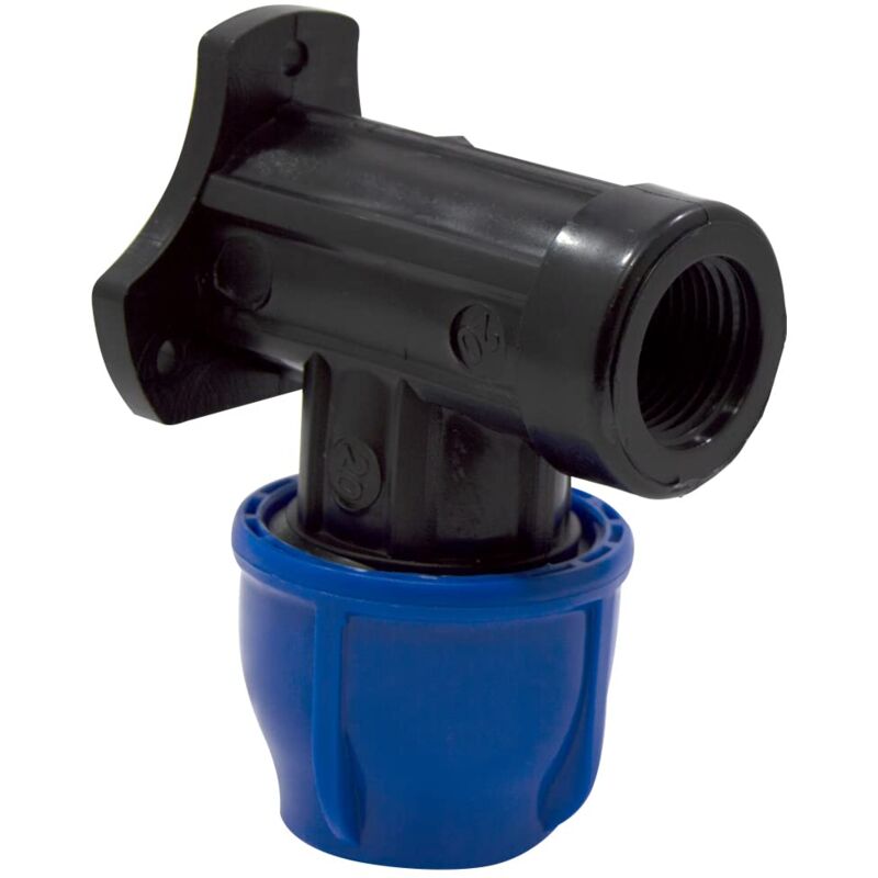 foto del prodotto  s m raccordo gomito rubinetto, 20 mm x 1 2, colore nero e blu