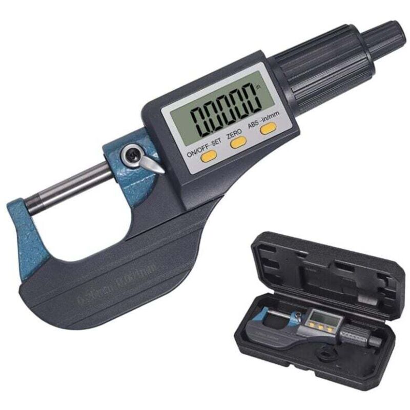 foto del prodotto 0 25mm lcd microm tre electronique num rique microm tre digital palmer d ext rieur standard m trique pouce 0.001 mm r solution 0.002 mmpr cision