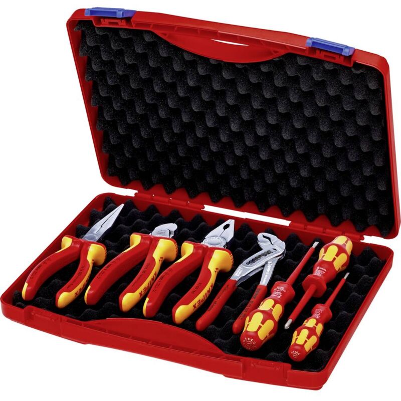 foto del prodotto 00 21 15 kit utensili vde in valigia 7 parti knipex