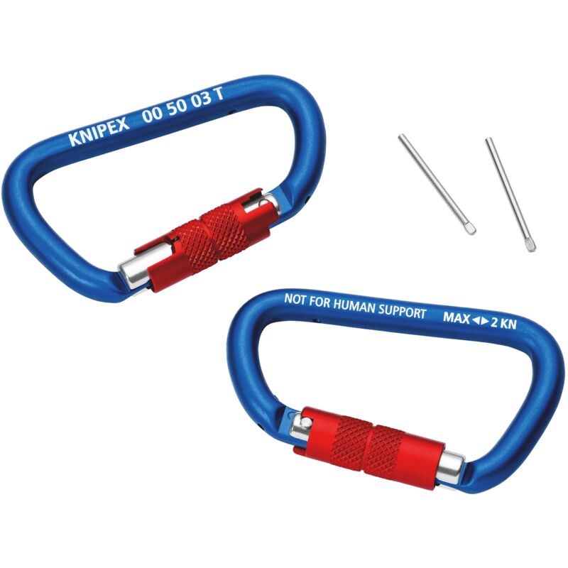 foto del prodotto 00 50 03 t bk moschettone 2 pezzi 82 mm confezione self service blister 
