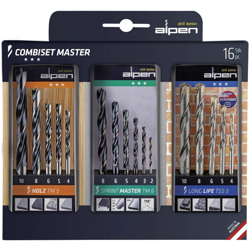 foto del prodotto 0000811003100 combiset master assortimento punte universali alpen