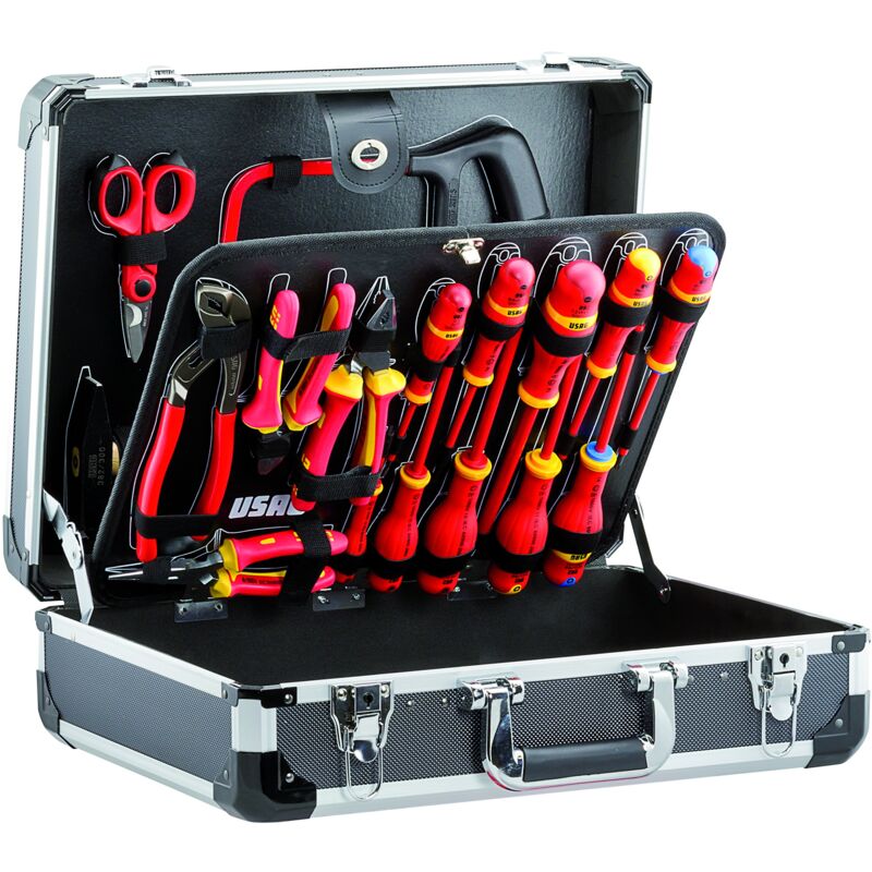 foto del prodotto 002 me 20 u00020002 valigia con assortimento per elettrotecnica 20 pezzi , multicolore, 50 x 44 x 21 cm 7.05 kg usag