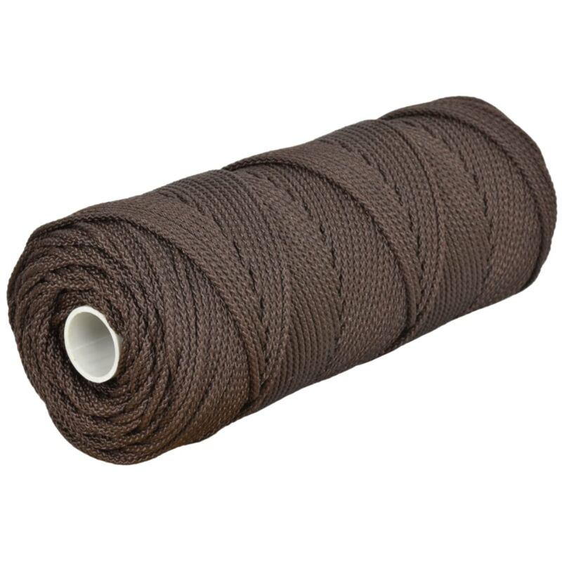 foto del prodotto 006000167 treccia palamiti, 2 mm, 100 m, colore marrone corderie italiane