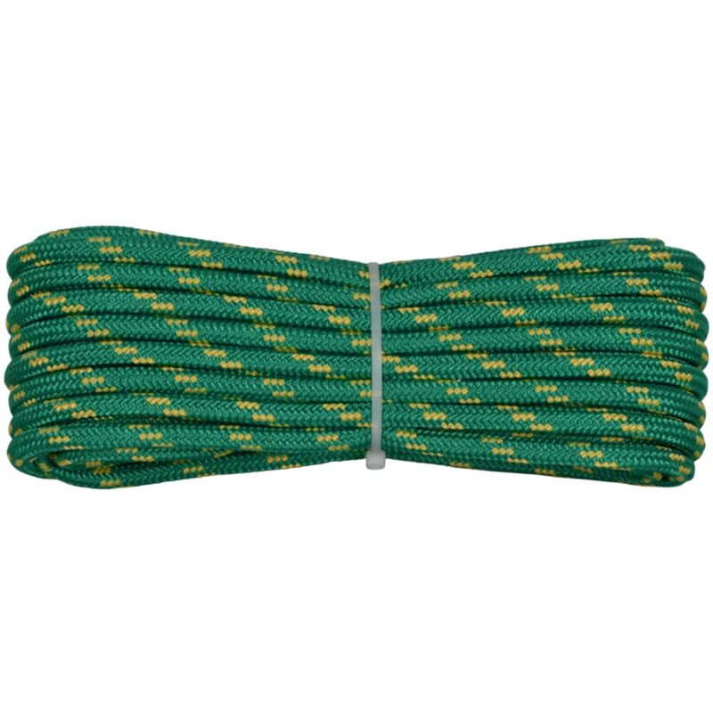foto del prodotto 006006329 treccia corit verde, 8 mm 20 mt, corda intrecciata multiuso resistente ai raggi u.v. e all abrasione, per attivit all aperto, giardino,