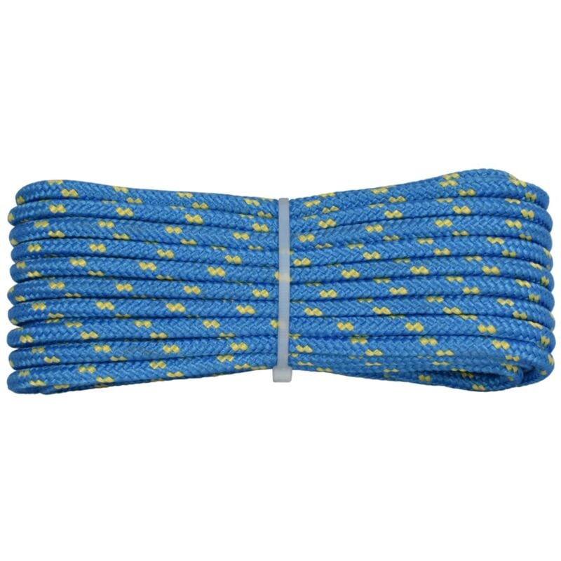 foto del prodotto 006006671 treccia surf azzurra, 6 mm 30 mt, corda intrecciata multiuso resistente ai raggi u.v. e all abrasione, per attivit all aperto, giardino