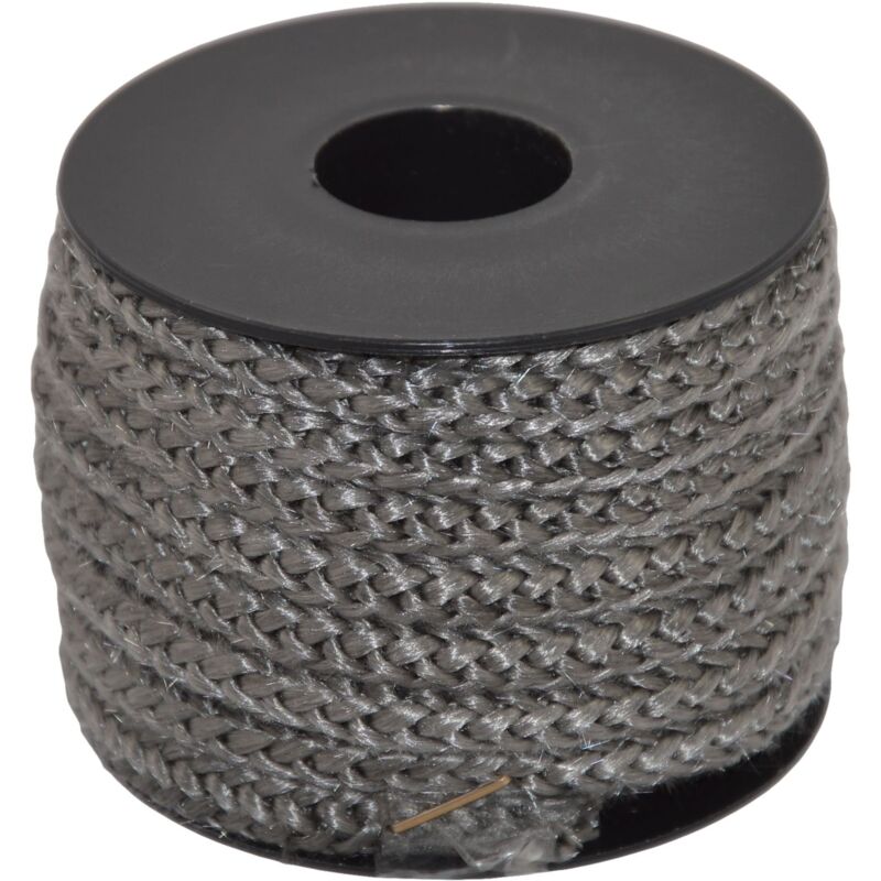 foto del prodotto 006026280 treccia in fibra vetro grigia, 6 mm 5 mt corderie italiane
