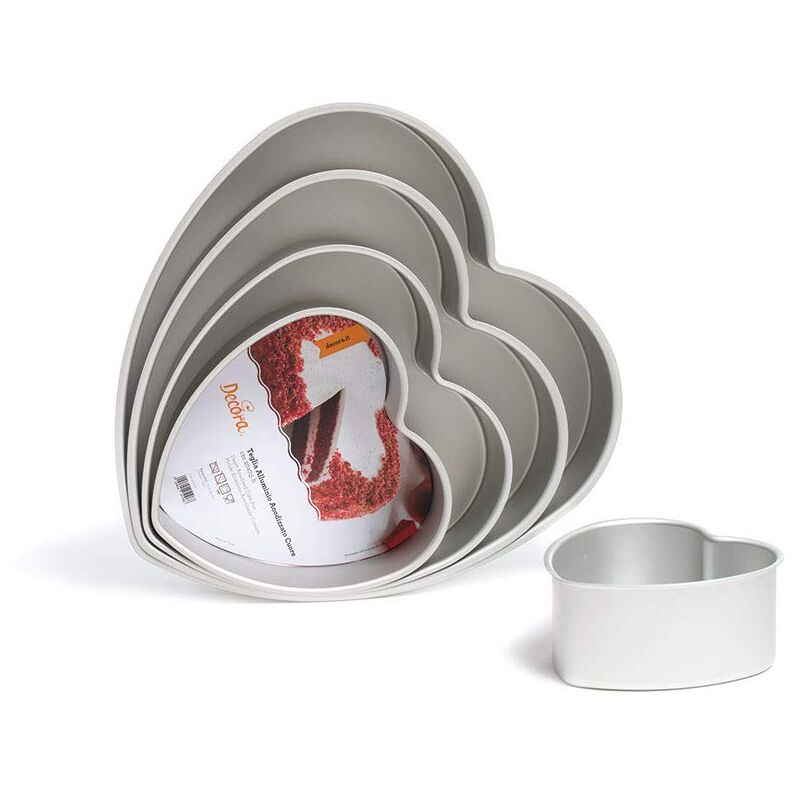 foto del prodotto 0062668 teglia professionale 15xh7,5cm cuore anodizzata decora