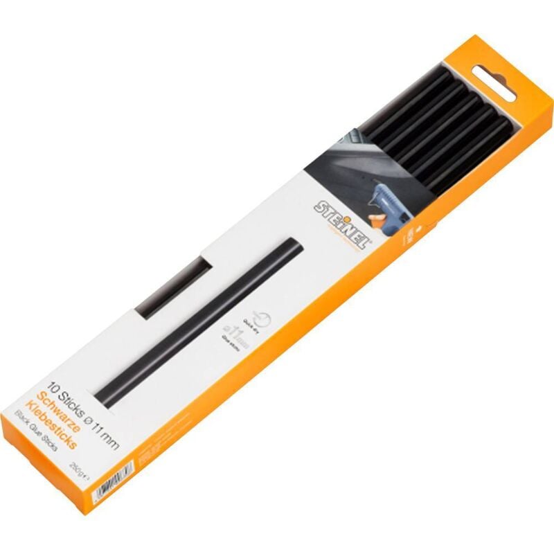 foto del prodotto 006792 stick colla a caldo 11 mm 250 mm nero 250 g 10 pz. steinel