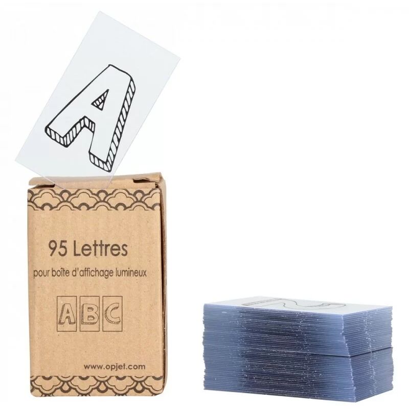 foto del prodotto 011397 95 lettere e simboli per lavagna luminosa 3,5x8,5 cm opjet