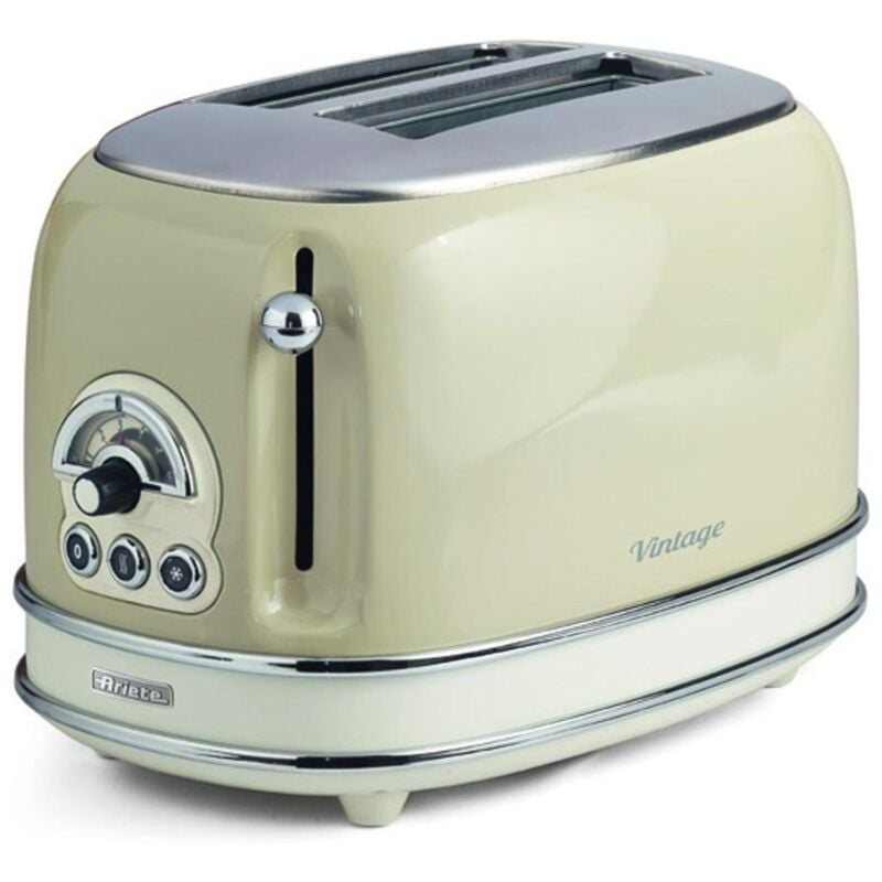foto del prodotto 0155 6 tostapane vintage 2 fette 810 w beige ariete