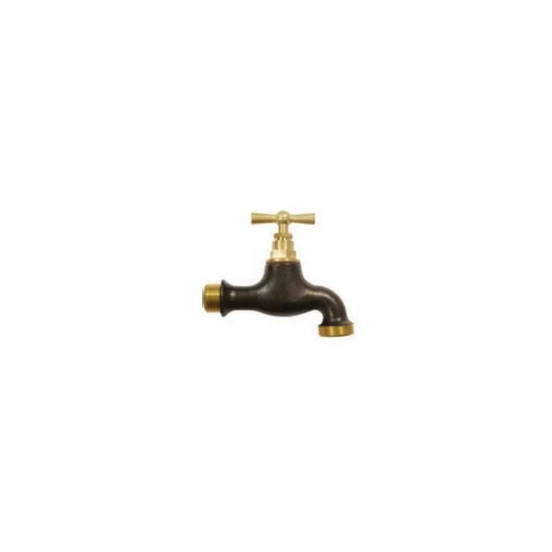 foto del prodotto 0176144 rubinetto in ottone e marrone tek 15 x 21 mm, raccordo 20 x 27 mm boutt 