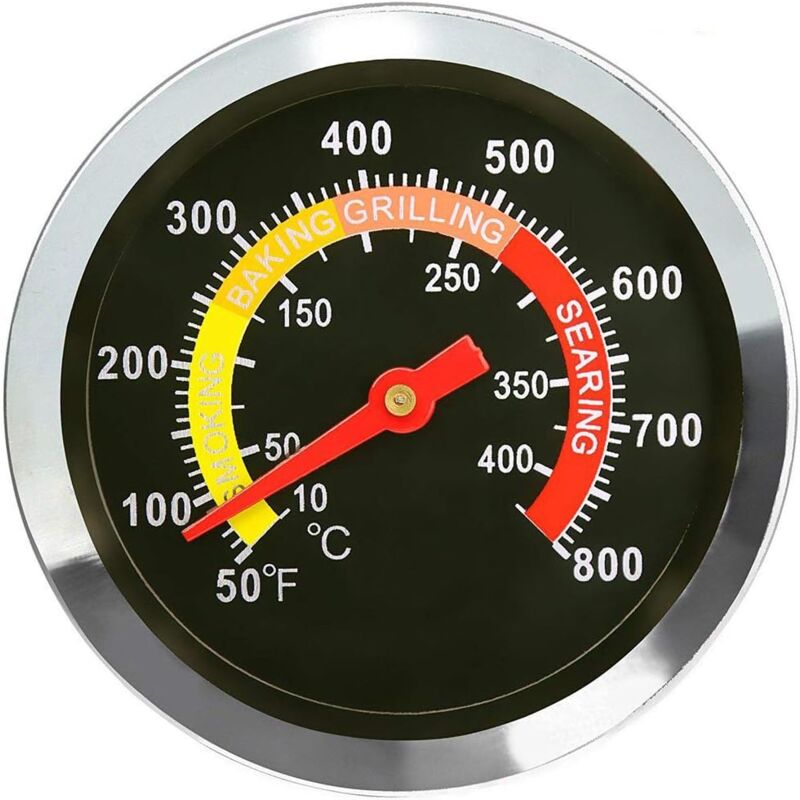 foto del prodotto 01t08 termometro per barbecue da esterno per barbecue da 6 cm termometro per forno in acciaio inossidabile termometro per forno
