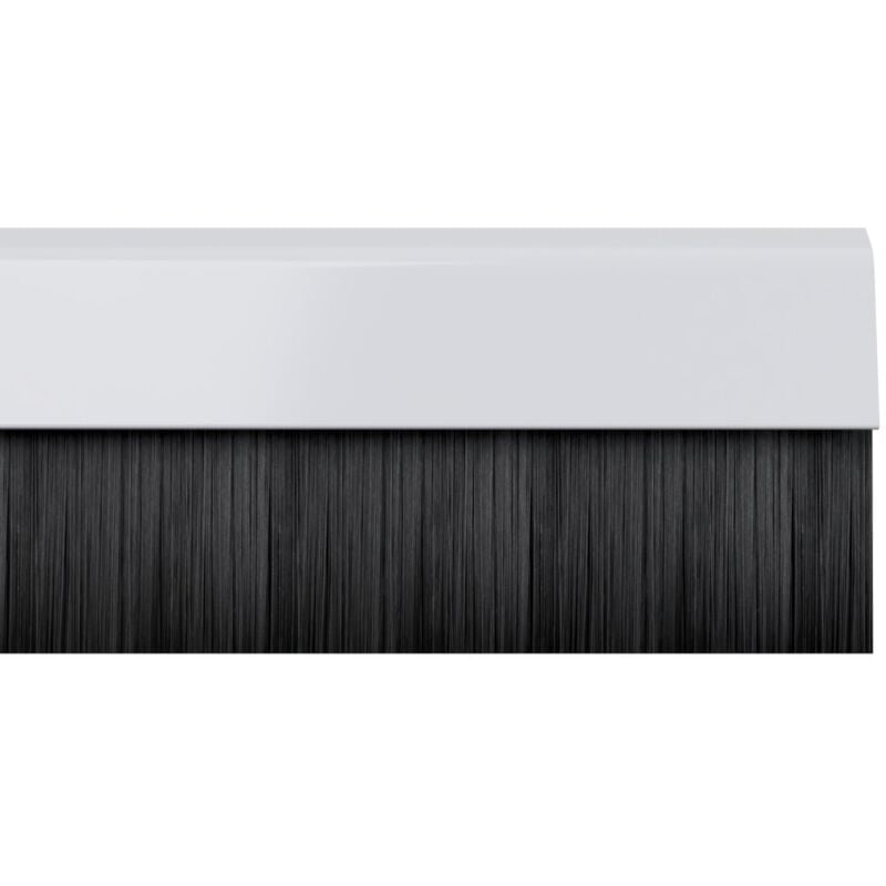 foto del prodotto 02 am0010838 w di clip inferiore paraspifferi guarnizione a spazzola, bianco, 838 mm, set di 2 pezzi stormguard