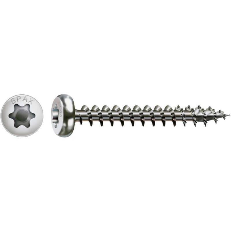 foto del prodotto 0207000400503 vite da legno 4 mm 50 mm t star plus acciaio inox a2 200 pz. spax