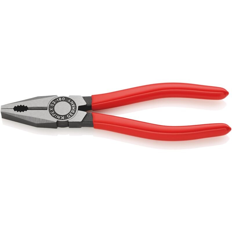foto del prodotto 03 01 180 pinza universale rivestiti in resina sintetica bonderizzata nera 180 mm