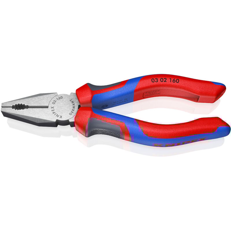 foto del prodotto 03 02 160 pinza universale rivestiti in materiale bicomponente bonderizzata nera 160 mm