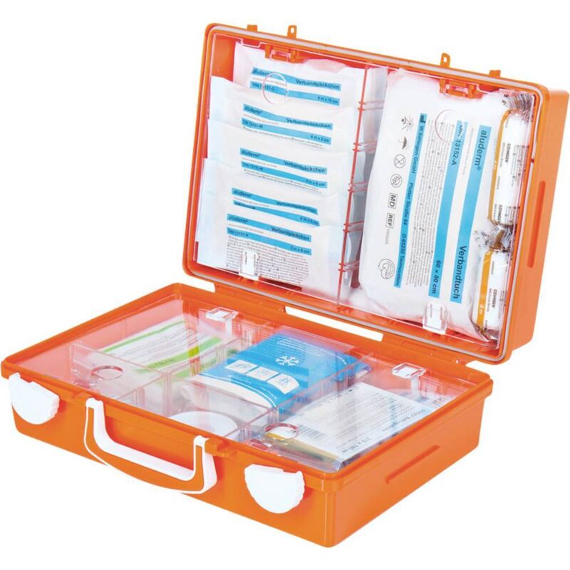 foto del prodotto 0301138 kit primo soccorso in valigetta sn cd din 13157 arancione s hngen
